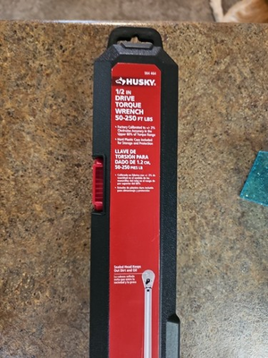 #ad Husky 50 ft. lbs. to 250 ft. lbs. 1 2 in. Drive Torque Wrench 564464 $55.00