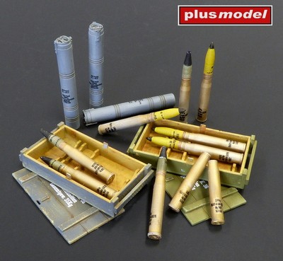 1/35 KwK 36 Ammunition 88 mm for Tiger I, Flak 88-16, 36, 37 (10 cartridges)
