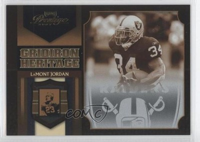 2007 Playoff Prestige Gridiron Heritage Foil 13/100 LaMont Jordan #GH-33 9ap