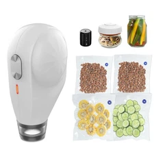 Electric Vacuum Sealer Kit, All in One for Mason Jars, Bags, and Wine Bottles...