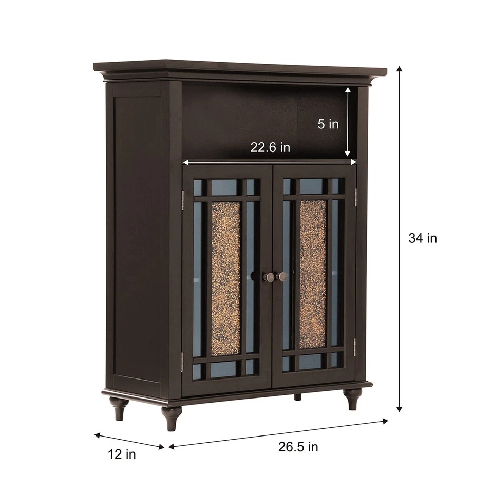 Elegant Home Fashions Whitney Double Door Floor Cabinet - Image 4 of 4
