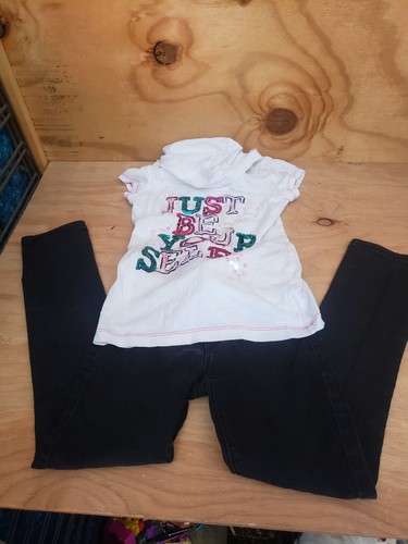 Girls clothing bundle 3 pants, 3 tops sz. 7 (lot K8) - Picture 2 of 9