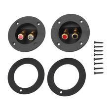 Durable 2-Way Terminal Cup Connector for Speaker Subwoofer Enclosure Box 2Pcs