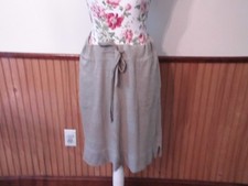 Lands End Summer Weight Tan Heathered Skirt Size M 10/12 New