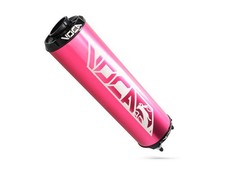 Endschalld&auml;mpfer VOCA Alu pink - CNC Endkappe schwarz