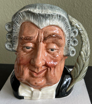 MINT Royal Doulton Toby Mug  The Lawyer  1958 Large D6498 with Original  Box