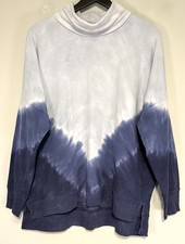 Victoria's Secret PINK Turtleneck Medium Tie-Dyed Tunic Sweatshirt Cozy