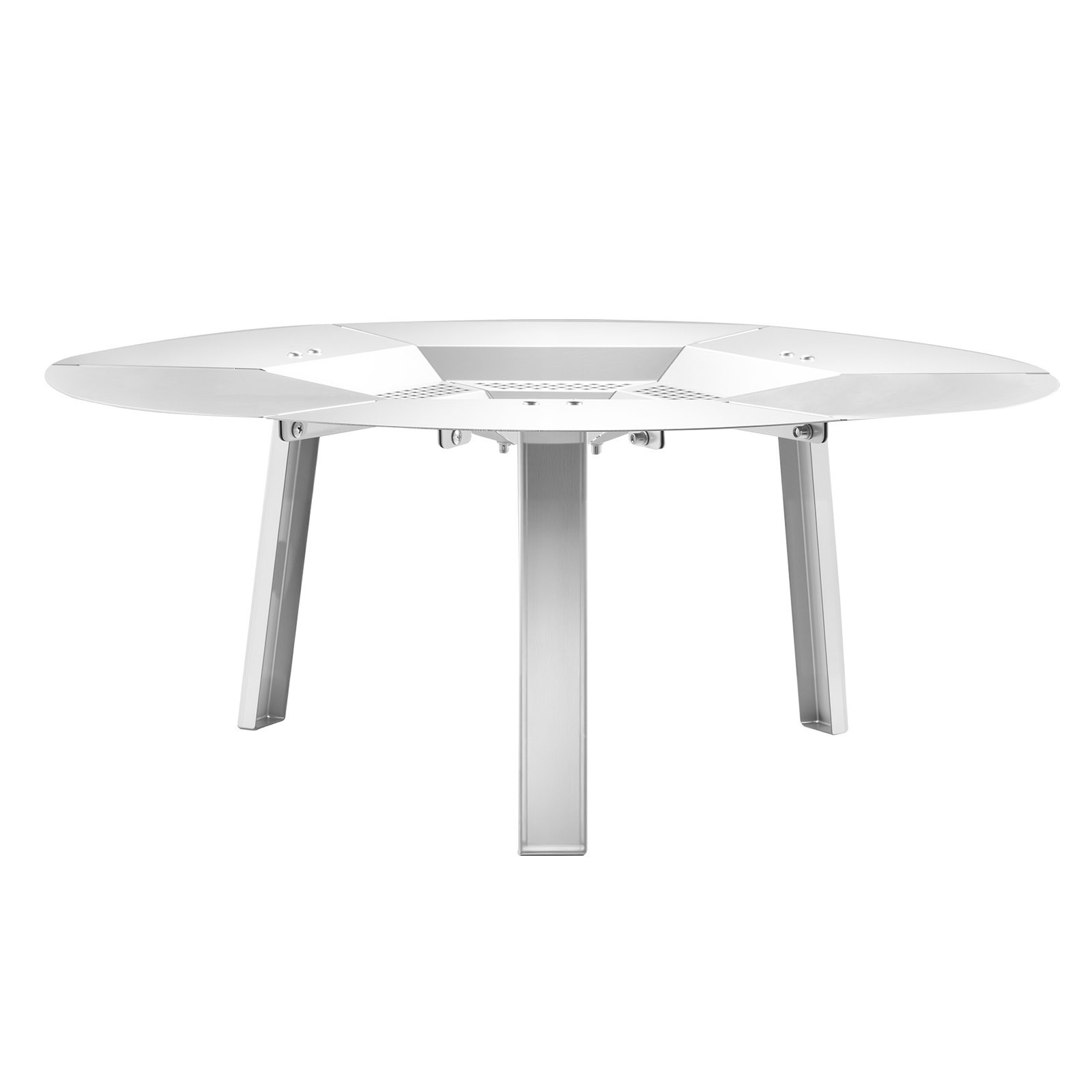 VEVOR Fire Pit Heat Deflector for Solo Stove Yukon, 25 inch Bonfire Round for Wo