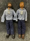 Vintage 12" GI Joe 1964 Red Fuzzy Flocked Hair Beard Scar On Face + Brown ~ READ