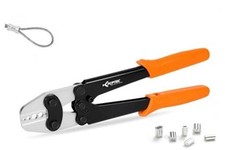 6-Size Wire Rope Crimper for Aluminum Sleeves, 1/16&ndash;3/16 in | Largest Cavity