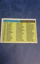 1976 Topps - Traded Checklist #TRCH