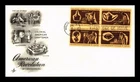 US COVER COLONIAL AMERICAN CRAFTSMEN FIRST DAY ISSUE SETENANT SCOTT 1459A