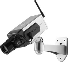 Dummy Security Camera, Fake Security Camera with Motion Sensor Light Dummy Fake