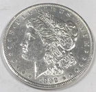 1892 MORGAN "AU/MS SOLID GRADE" - LUSTEROUS, EXTREME HIGH POINTS, MINTAGE 1M 💥✅