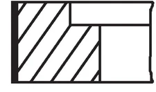 Mahle 030 48 N2 Piston Ring Kit for VW