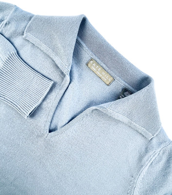 VTG Kate Hill Italian Merino Wool Sweater Made in Italy Blue Woolmark Women's S