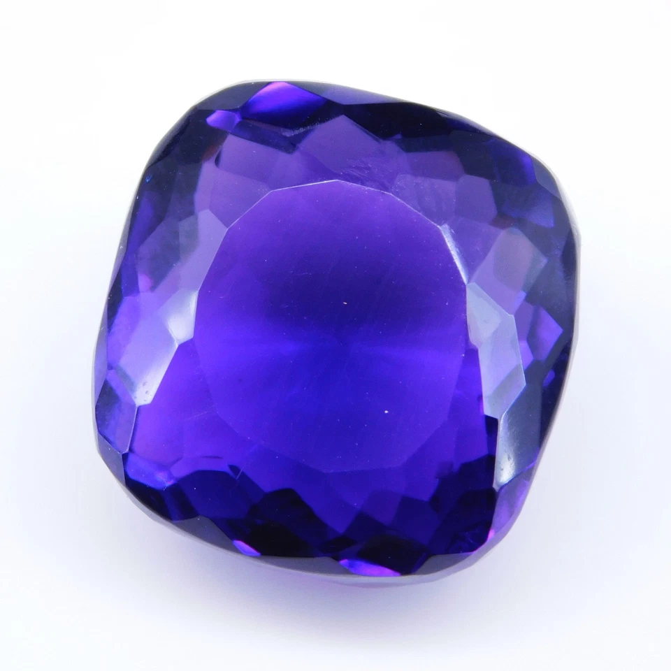 Impresionante piedra preciosa cojín natural violeta azul amatista sin tratar 48,25 quilates Foto 3 de 4