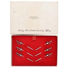 6 Tiffany & Co Sterling Silver 925 Appetizer Cocktail Swords 1964 Vtg Barware