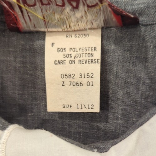 Vintage Jordache Ruffle Blouse with Ivory Collar Button Front size 11/12 - Picture 4 of 8
