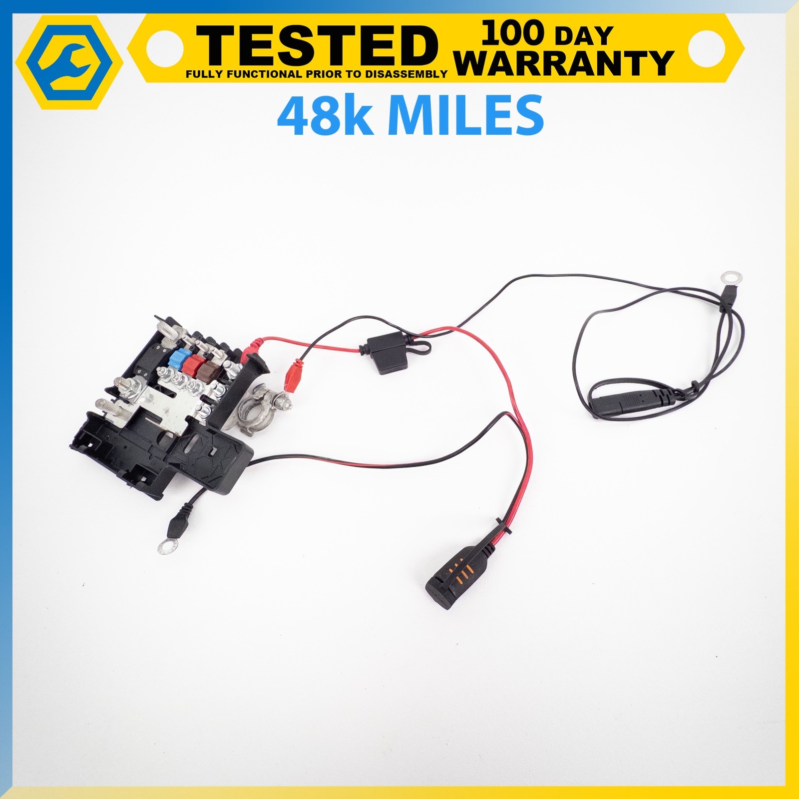 08-09 MASERATI GRANTURISMO 4.2L REAR TRUNK FUSE BOX WIRING HARNESS OEM