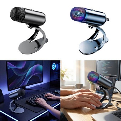 Podcast Mikrofon mit Rauschunterdrückung, USB Mikrofon für Computer  und