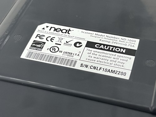 Neat NEATDESK ND-1000 Desktop Scanner Digital Filing System With box - Picture 7 of 7