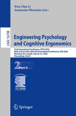 Engineering Psychology and Cognitive Ergonomics Wen-Chin Li (u. a.) Taschenbuch