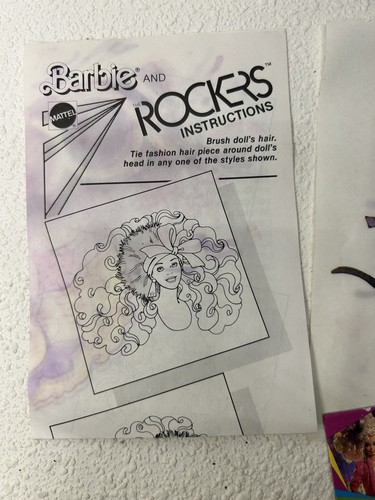 Vintage Barbie Accessories Lot 1980s Instruction Books The Rockers - Picture 10 of 18