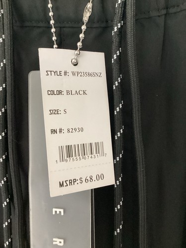 Smoke Rise Stacked Jogger Fit Nylon Pants Black Unisex Small (S) NWT - Bild 3 von 7