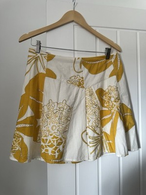 Massimo Dutti Blumenmuster Baumwolle gefüttert Minirock Größe Teenager 15-16 Jahre passt UK 6 8 neu