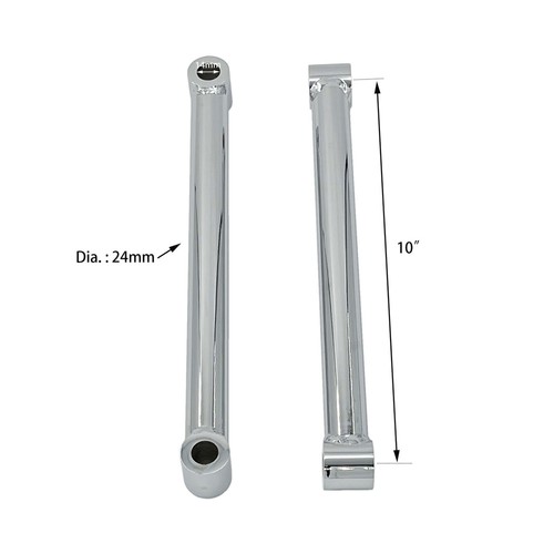 Motor Durable Rear Lowering Chrome 8" Rigid Hardtail Struts Fit For Harley FLST - Picture 6 of 14