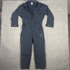 Vintage Topps Navy Blue Workwear Coverall Jumpsuit Made in USA Size L-S