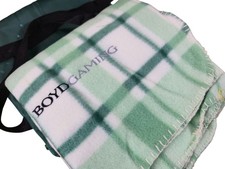 Boydgaming Green Pillow/Game Day Blanket, For Sporting Event, Carry Case