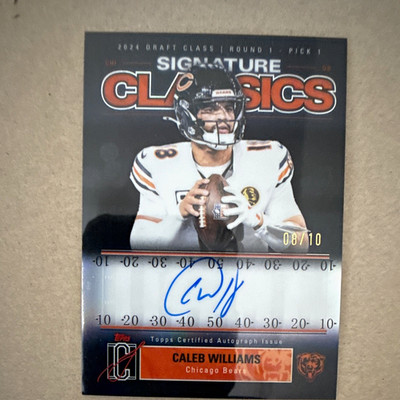 Topps 2025 Signature Class Caleb Williams SC-CW Black Refractor Auto /10 Bears