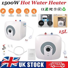 15L Electric Instant Hot Water Heater Under Sink Small Water Tank Kitchen 1.5KW
