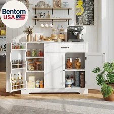 Kitchen Coffee Bar Cabinet with Storage Kitchen Sideboard Buffet Cabinet with Dr