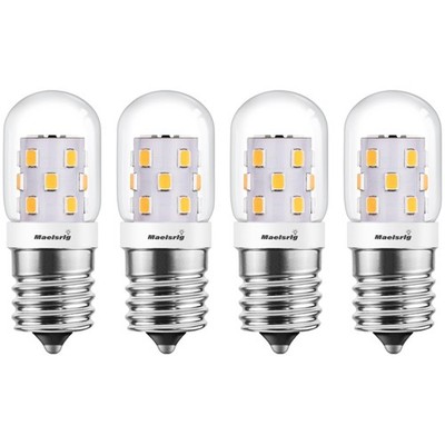 Maelsrlg Microwave Light Bulbs Under Hood 40W Equivalent, E17 LED Bulb Dimma...