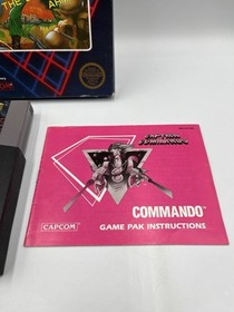 Commando NES Nintendo Complete CIB Great 5 Screw - RARE With Hangtab
