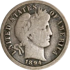 1894-O Barber Dime - Old Scratch
