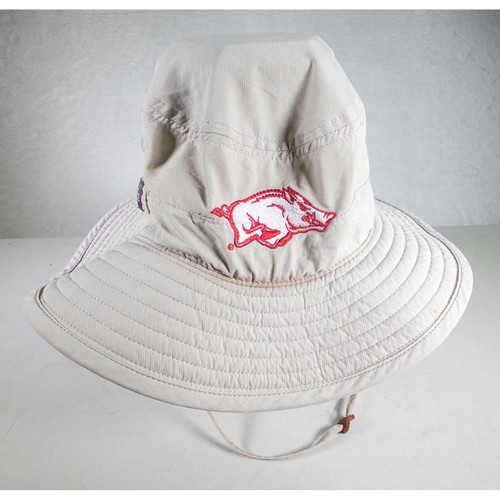 Arkansas Razorbacks Columbia Sportswear Bucket Hat One Size Beige Black Outdoor