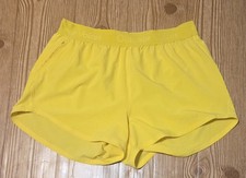 Outdoor Voices Relay 3" Shorts Women Size M Yellow Running Athletic 147908 