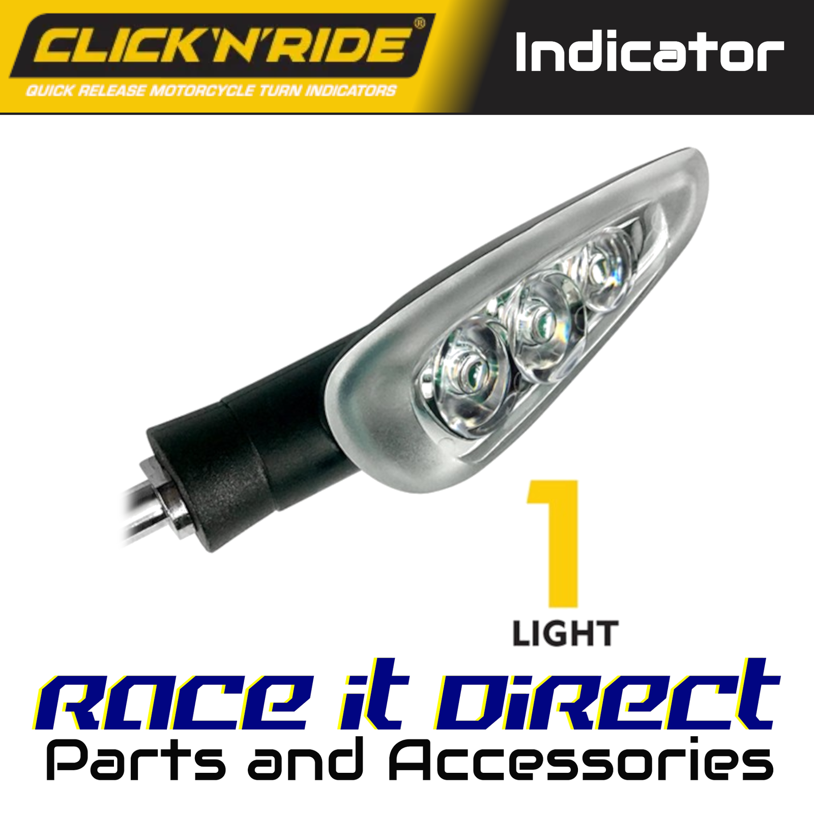Quick Release Indicator Kit for Suzuki GSX-8TT 2025-2026 Rear Right Click'n'Ride