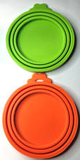 2 Pack Pet Food Can Covers Universal Can Lids Safe/Silicone Dogs Cats and more