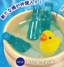 Gasha J Dream Mini Ice Bucket Charm 2 Capsule Toy Rubber Duck