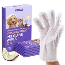Cleaning Deodorizing Glove Wipes for Dogs  Cats Vet Recommended Hypoallergenic