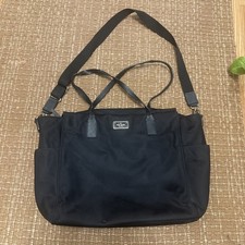 Kate Spade Baby Diaper Bag Leather Handles with Cross Shoulder Strap Tote Black