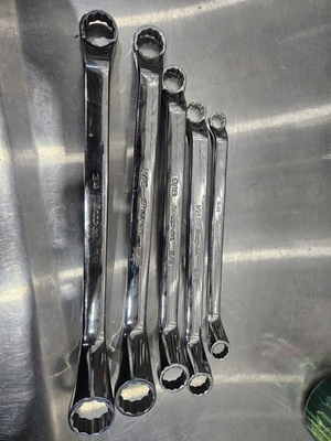 #ad Snap On XO 5 Piece SAE 60 DEGREE BOX WRENCH SET $225.00