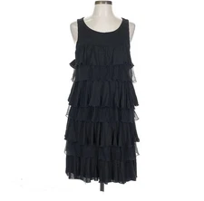 JUICY COUTURE Black LAYERED DRESS Large