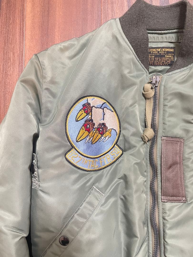 Buzz Ricksons Ma-1 Flight Jacket S Notation Actua… - image 3