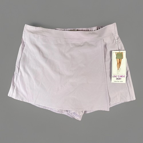 Vanilla Star Love To Move Skort Skirt Size M Purple Golf Tennis Active NWT